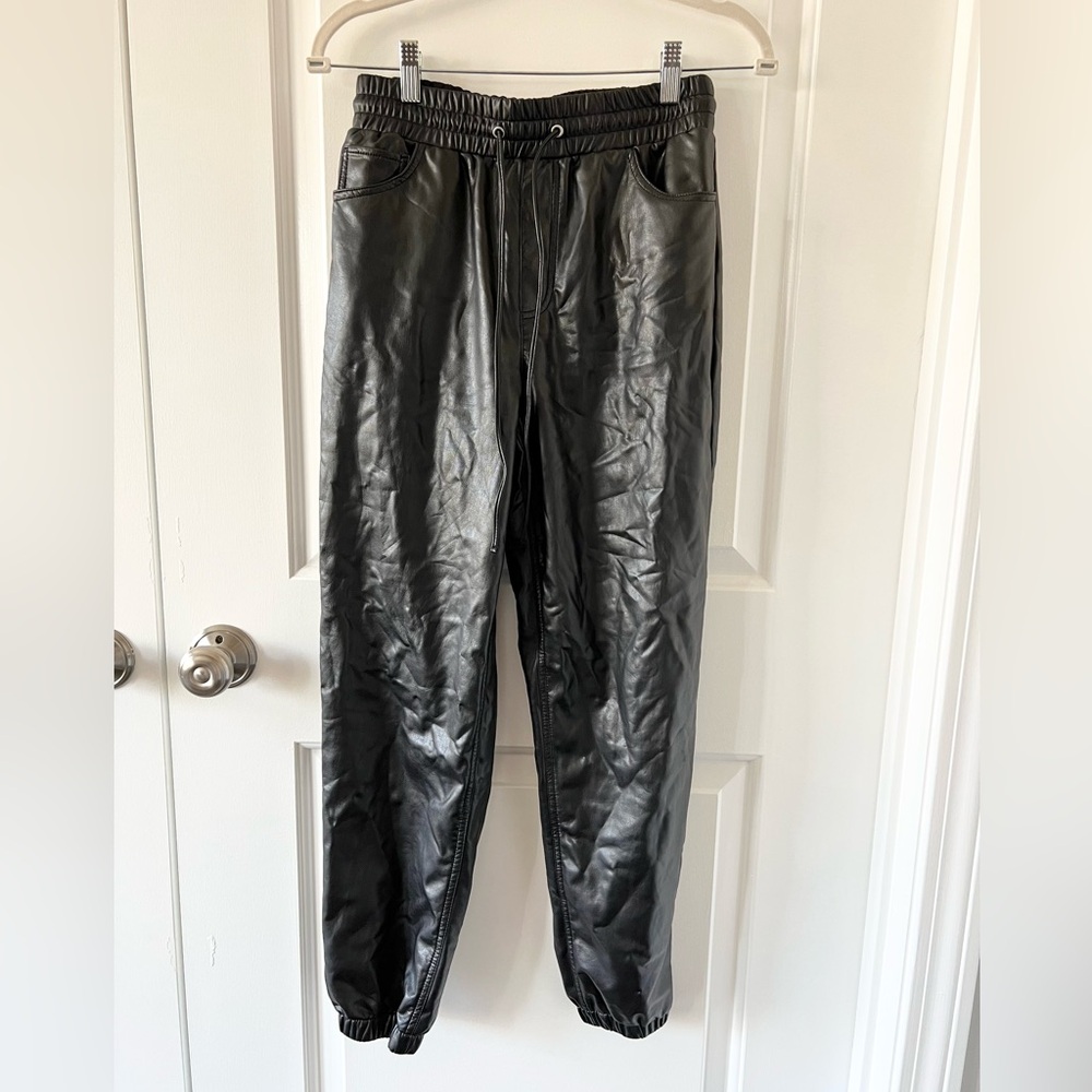 Express Faux Leather Jogger Pants Size XS